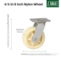 Large Loading Capacity 8inch Heavy-Duty Nylon Caster Wheel